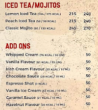 Barista Coffee menu 2