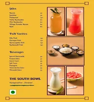 The South Bowl menu 2