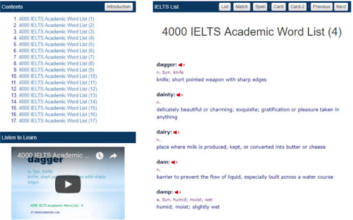 IELTS Academic Word List