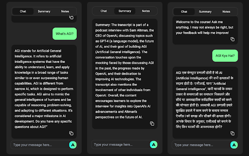 Experimental YouLearn - AI companion for learning