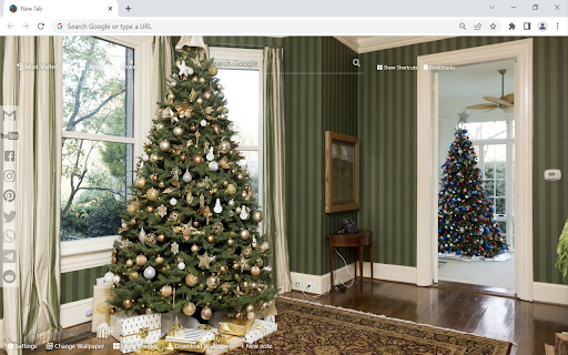 Christmas Tree Wallpaper New Tab