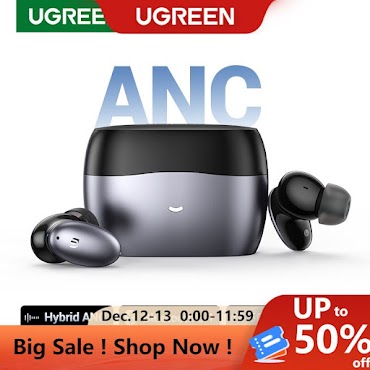 [Mã Elbmo12 Giảm 12% Đơn 500K] Tai Nghe Bluetooth Không Dây Ugreen Hiune X6 Tws Anc 35Db Tích Hợp Micro Chống Ồn
