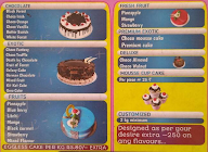 Cake Gallery menu 3