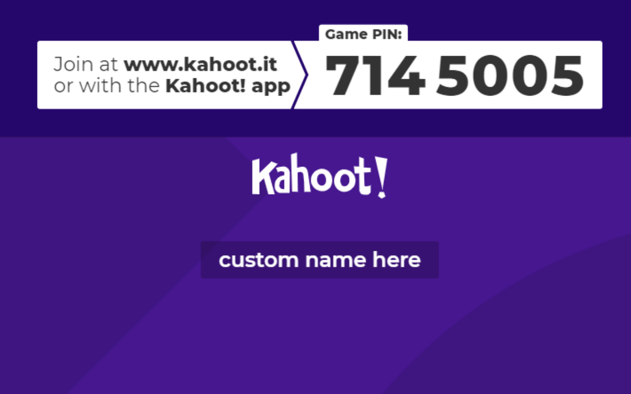 Kahoot Name Bypasser Preview image 2