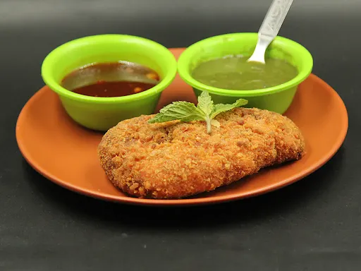 Veg Cutlet With Chutney