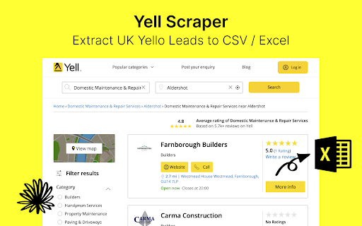 Yell Scraper - Extract UK Business Leads