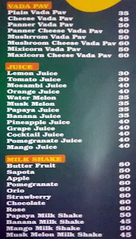 Sanjay Super Chats And Juice menu 1