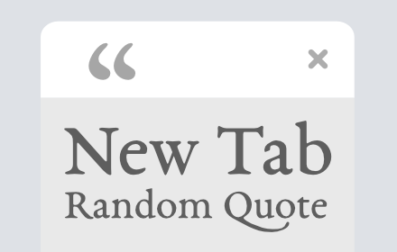 New Tab Random Quote Preview image 0