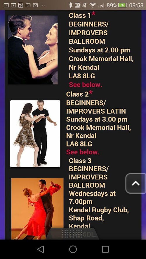 Android application Ballroom and Latin Dance screenshort