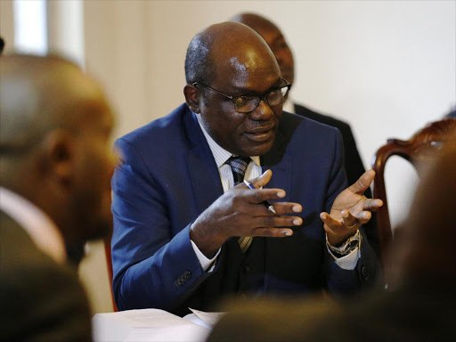 IEBC Chairman Wafula Chebukati when he appeared before the Constitutional Implementation and oversight Committee on the commission's quorum following the resignation of four others. June 12, 2018. Photo/Jack Owuor