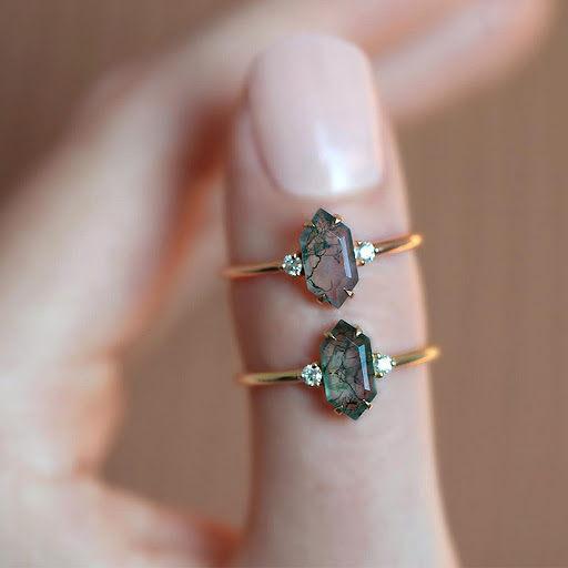 Title 5, Womens Fashion Water Plants Agate Ring adds a ...