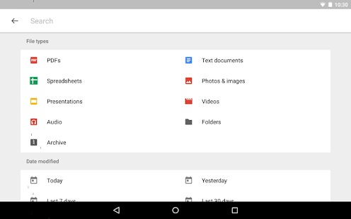 Google Drive Screenshot