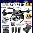 Flycam V14Máy Bay Không Người Lái Camera Kép 4K, Định Vi Gps, Tránh Vật Thể Bằng Cảm Biến Laser, Theo Dõi Vật Thể