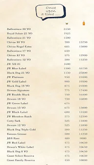 STORY Club and Lounge, The Westin menu 1