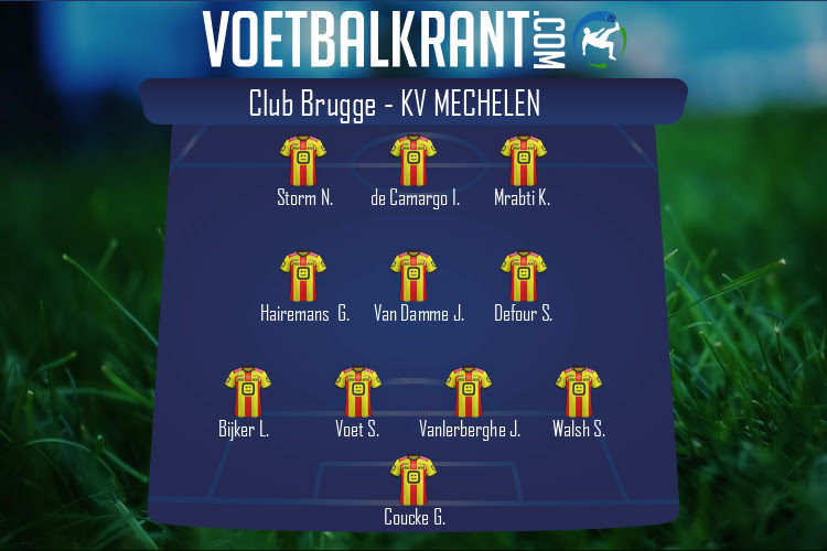 Opstelling KV Mechelen | Club Brugge - KV Mechelen (31/10/2020)