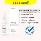 Tinh Chất The Ordinary Niacinamide 10% + Zinc 1% Giảm Mụn Giảm Thâm