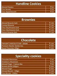 Cookie Man menu 1