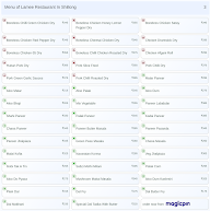 Lamee Restaurant In Shillong menu 3