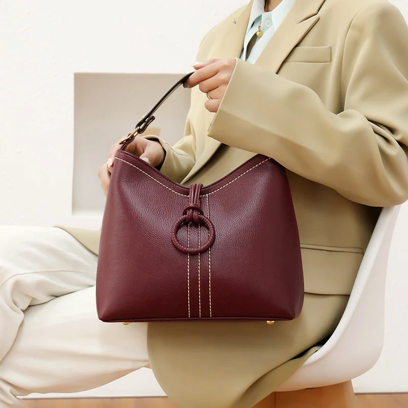 Title 5, Nova bolsa feminina de ombro único, modelo axil...