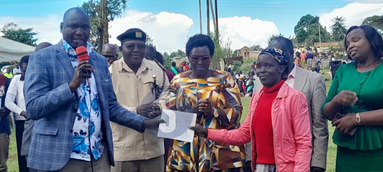 PS for Immigration and Citizen services Julius Bitok during issuance of Birth certificates at Moiben in Uasin Gishu on May 17, 2024