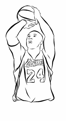 How To Draw Kobe Bryant and Gianna Bryant step by step 