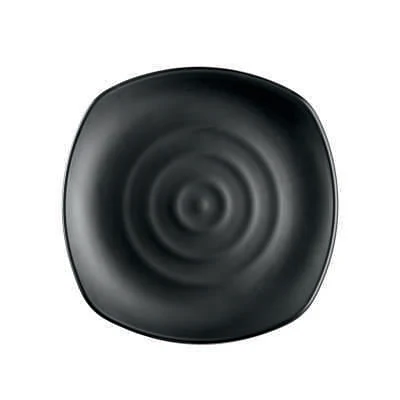 Smartle Square Matt Black Dinner Plate 1 Pc