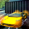 Highway traffic car racer game icon