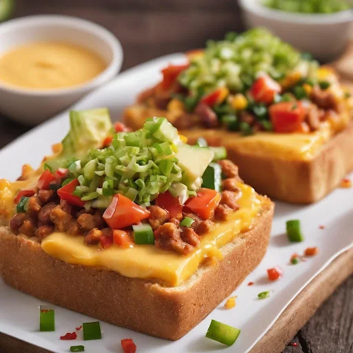 Vegan Cheese Chili Toast