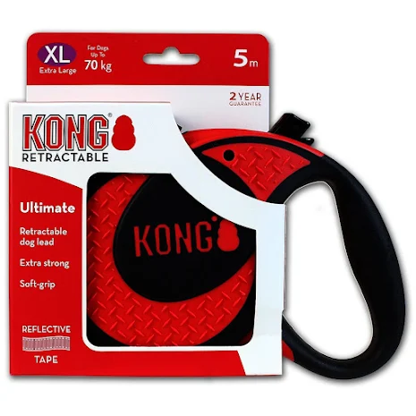 KONG Ultimate Flexikoppel, XL, rd, >70 kg,  lngd 5 m, 1 st