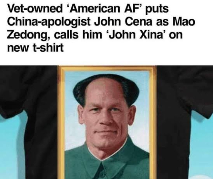 Photoshopped Shirt of John Xina