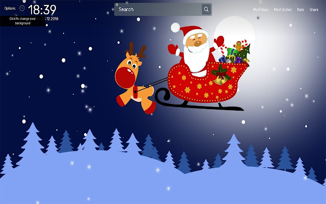 Santa Claus HD Wallpapers NewTab Theme