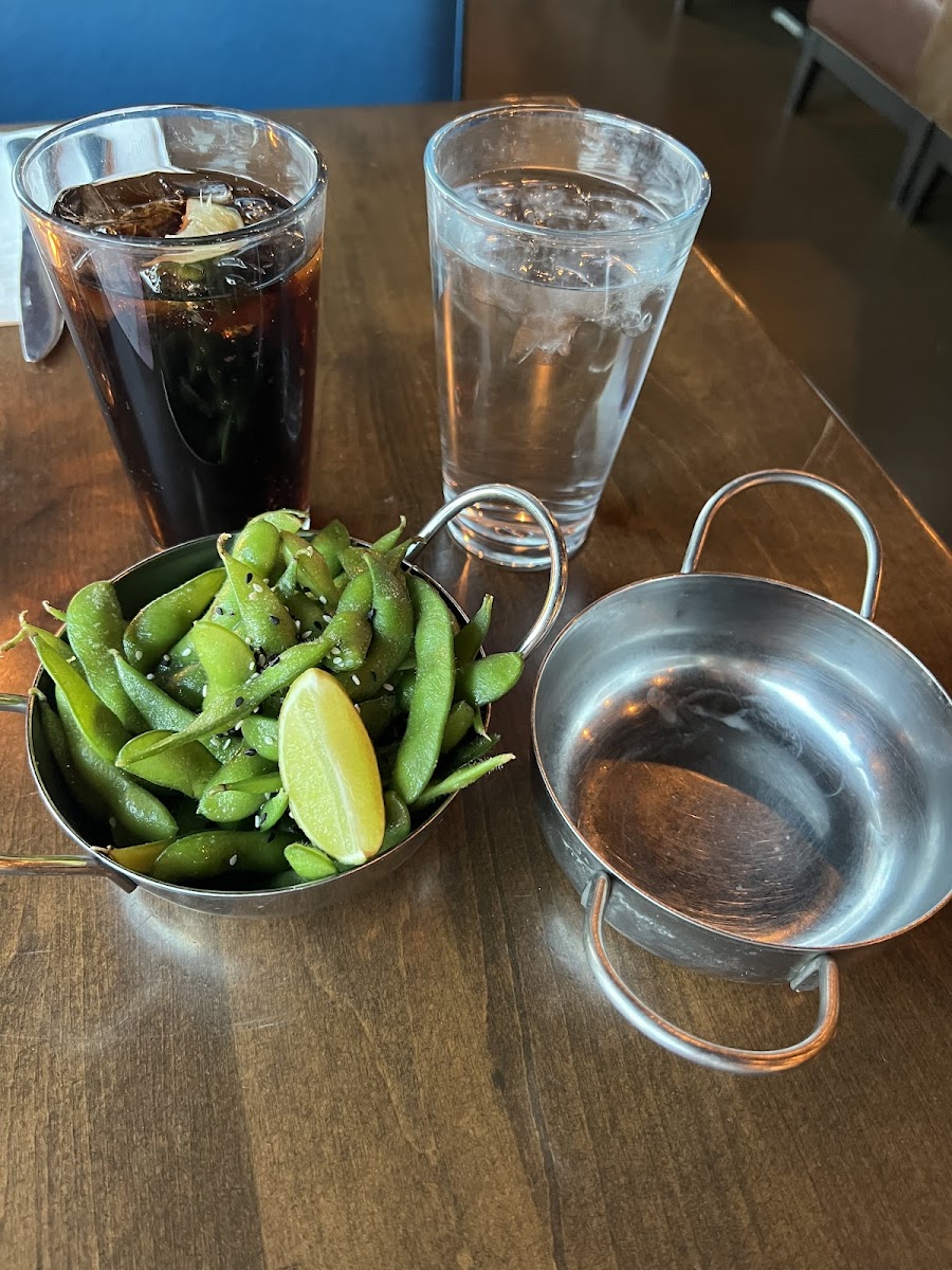 Edamame for my appetizer