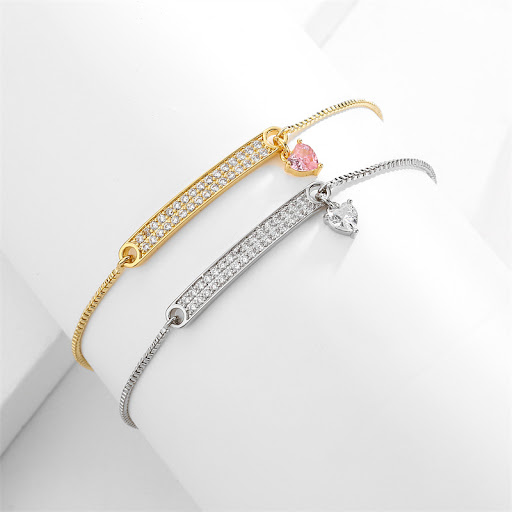 Title 2, Womens Fashion Micro Inlay Zircon Double Row C...