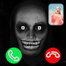 creepy horror fake video call icon