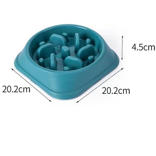 Dog Slow Feeding Food Bowls Colorful Puppy Slow Down Eating Feeder Dish Bowl Prevent Obesity Dog Plastic Bowl Cats Dogs 
