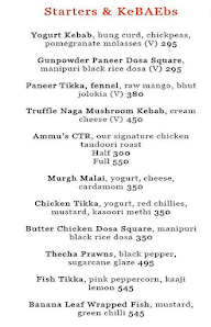 Ammu By Chef Amninder Sandhu menu 1