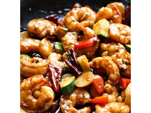 Prawns Chilli Basil Dry