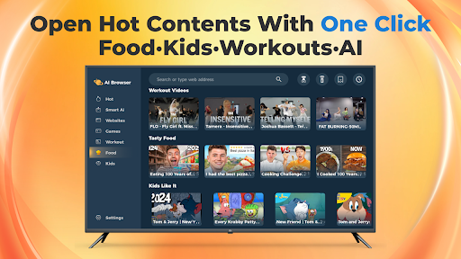 Screenshot AI Browser - TV Browser