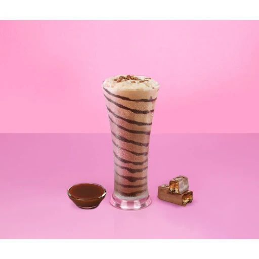 Snickers Milkshake With Dutch Chocolate Ice Cream