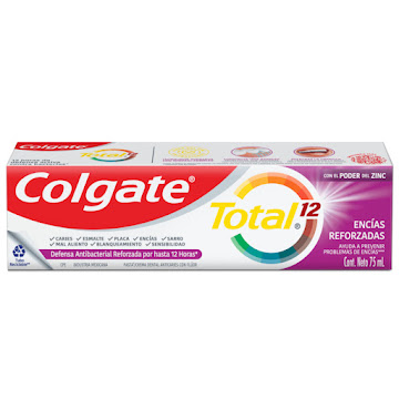 Crema Dental Colgate Total 12 Encías Reforzadas Caja x 75 ml  