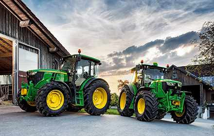 Farming - Twin Tractors - John Deere - HD small promo image