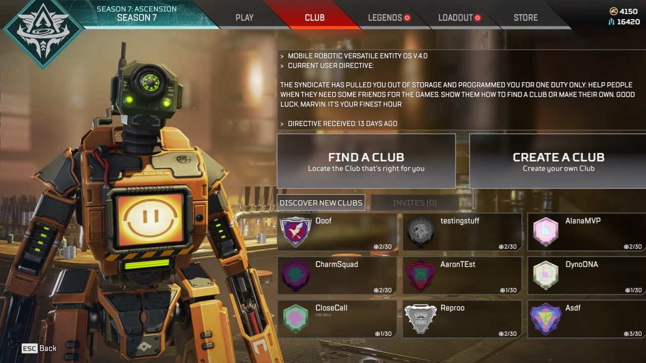 apex legends season 7 clubs