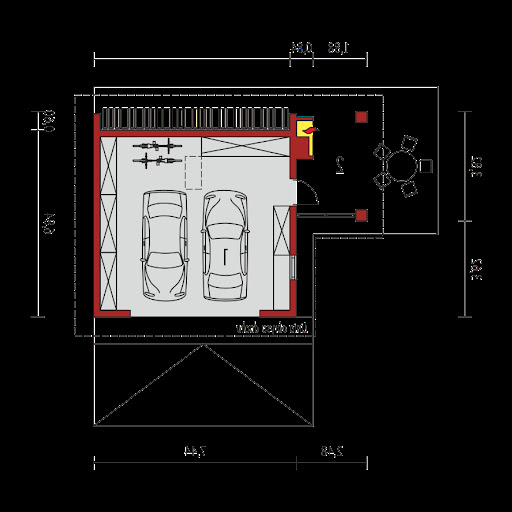 Garaż G25 w. III - Rzut Parter