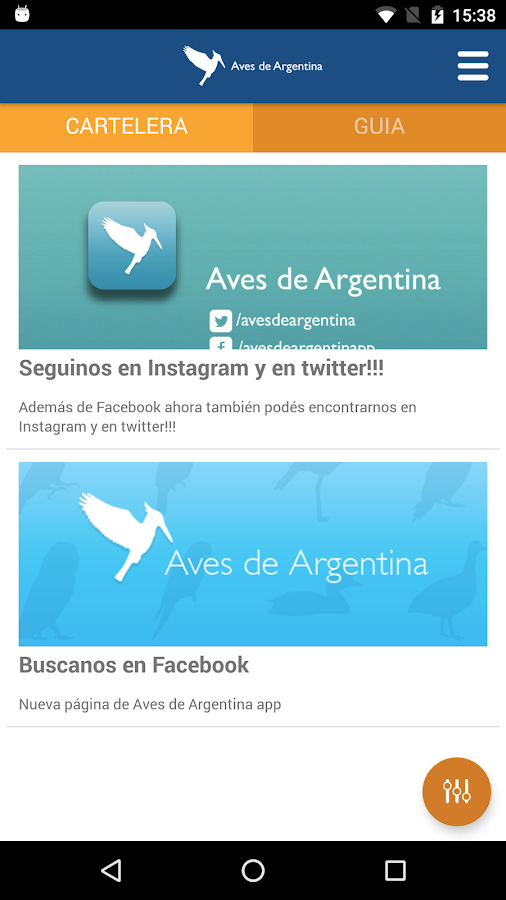   Aves de Argentina: captura de pantalla 