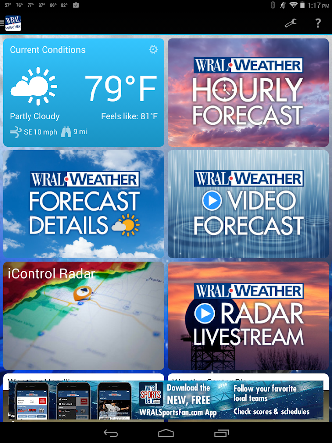 WRAL Weather Android Apps on Google Play