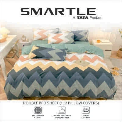 Smartle Impression Double Bedsheet Pack Of 1