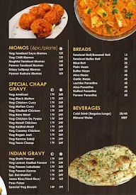 The Chaap Street menu 1