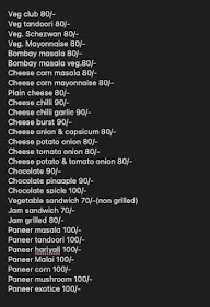 Aditya A-1 Sandwich menu 1