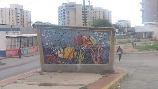 Mural de Ceramica de Peces