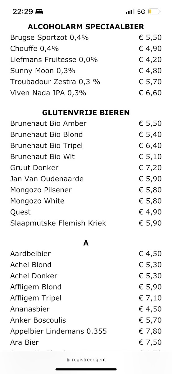 Gluten-Free at Dulle Griet